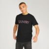Country painted-style mens t-shirt