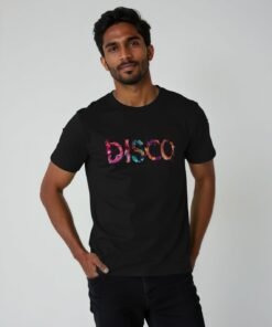 Disco painted-style mens t-shirt