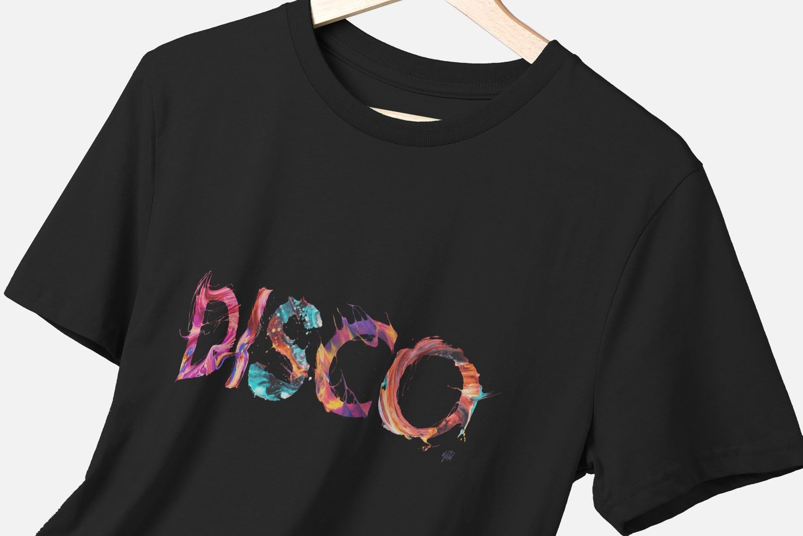 Disco painted-style womens t-shirt - Image 3