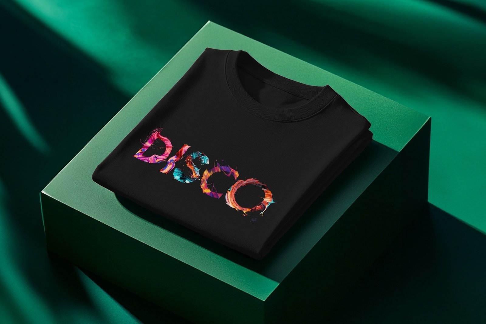 Disco painted-style womens t-shirt - Image 2