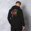 djektd Rainbow Tag mens hoodie