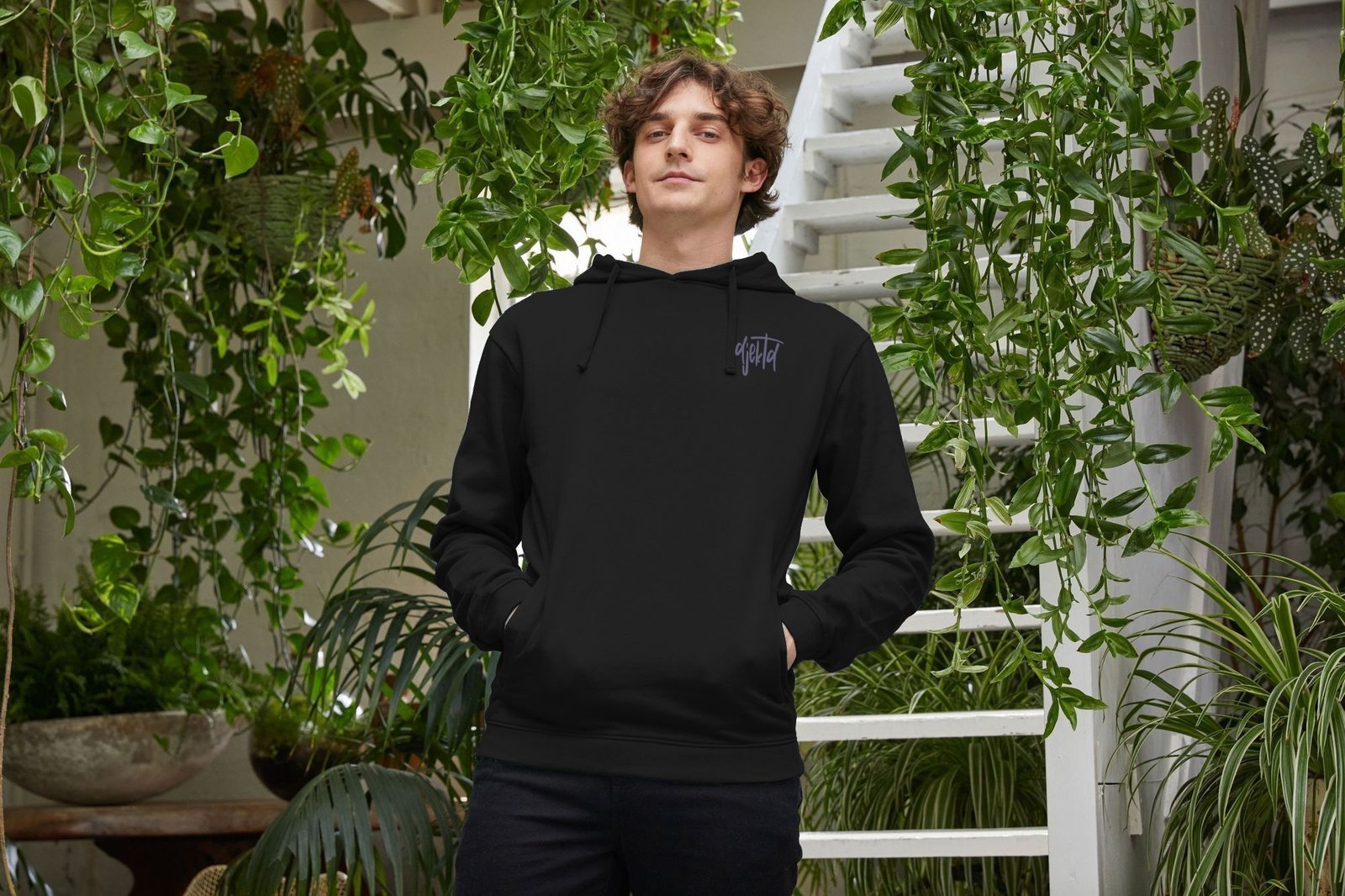 djektd Tag Numerals mens hoodie - Image 2