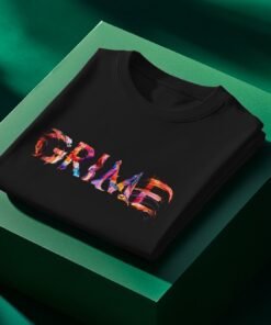 Alternative view of Grime painted-style mens t-shirt