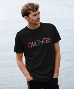 Grunge painted-style mens t-shirt
