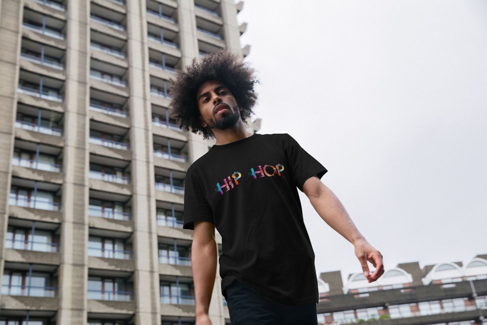 Hip Hop painted-style mens t-shirt