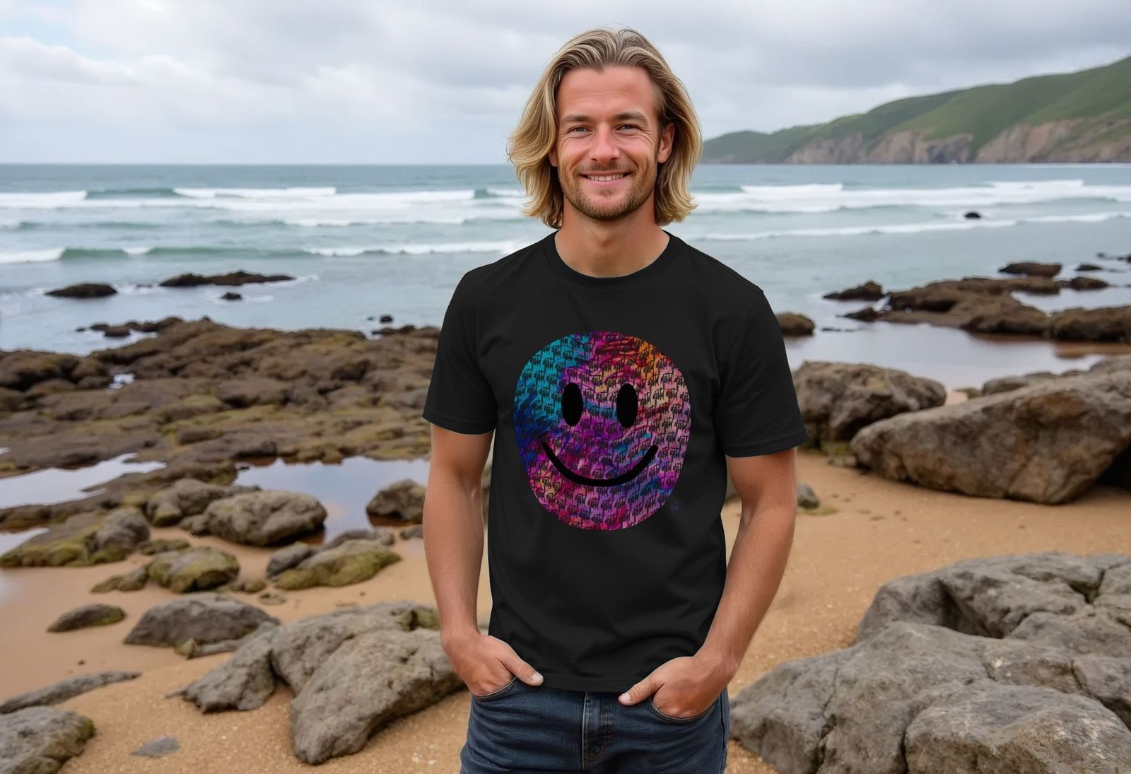 "Oily" Happy House mens t-shirt