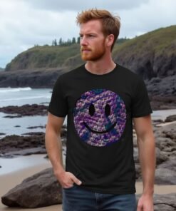 "Purple Head" Happy House mens t-shirt