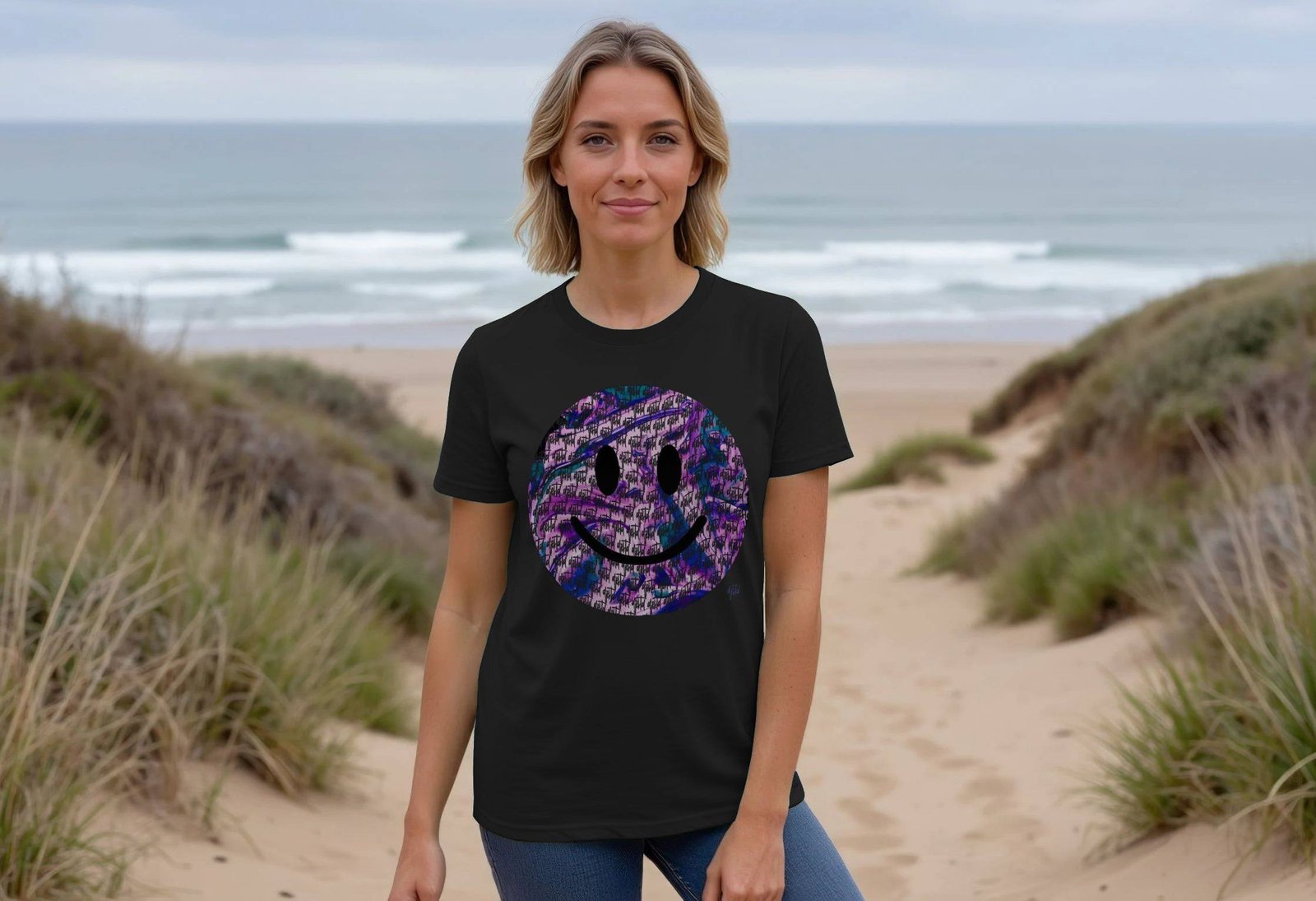 "Purple Head" Happy House womens t-shirt - Image 5