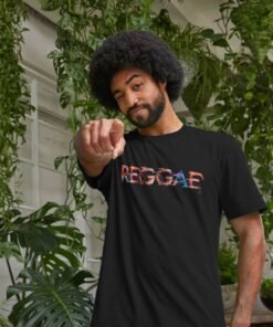 Reggae painted-style mens t-shirt