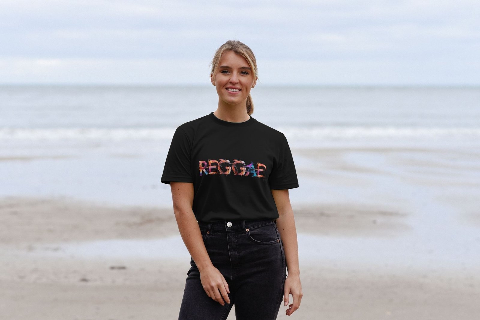 Reggae painted-style mens t-shirt - Image 5