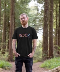 Rock painted-style mens t-shirt