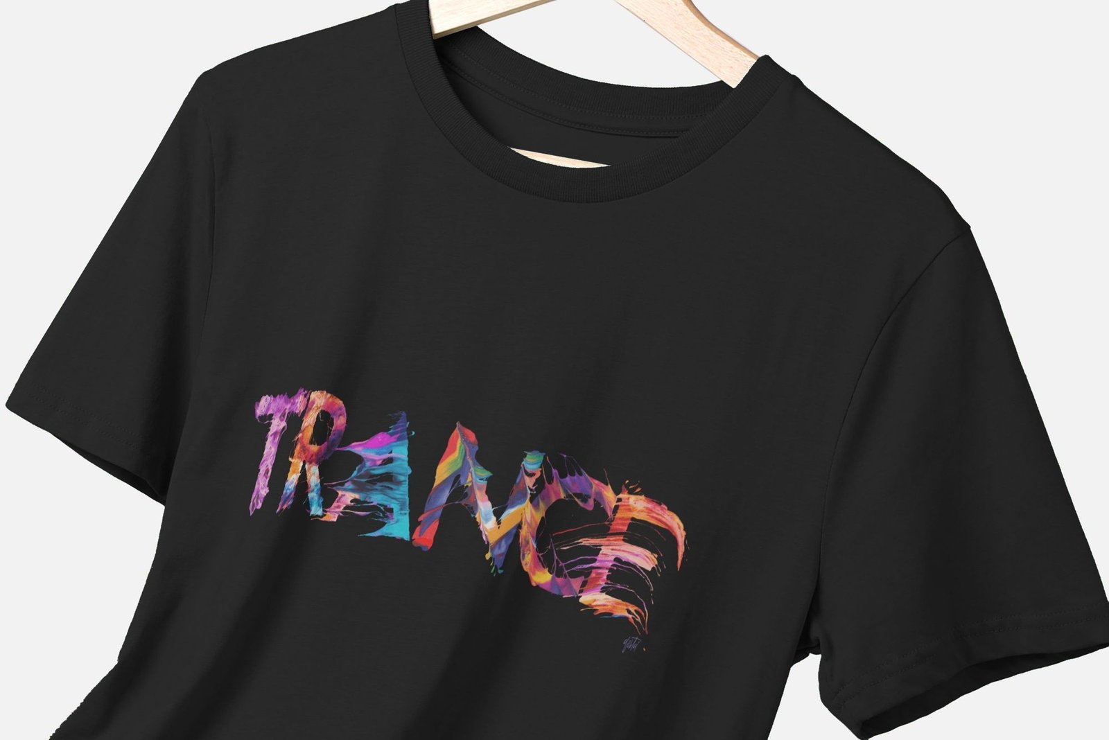 Trance painted-style womens t-shirt - Image 3