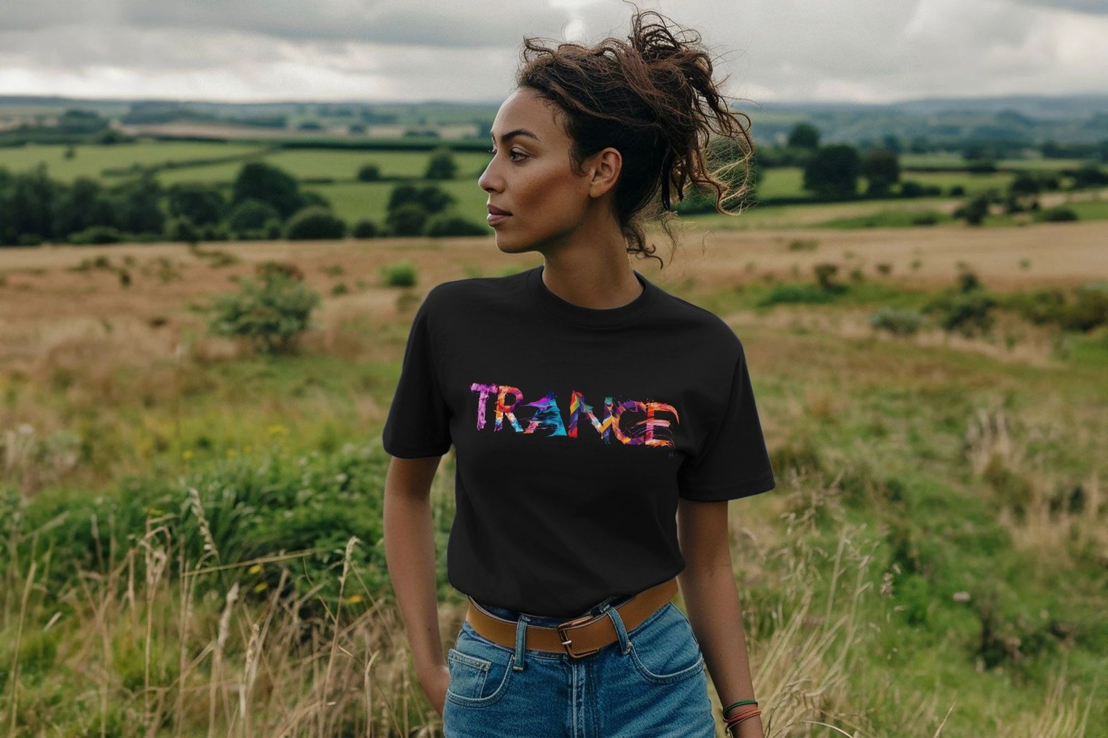 Trance painted-style womens t-shirt - Image 6